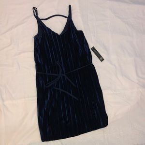 Royal Blue Velvet Dress